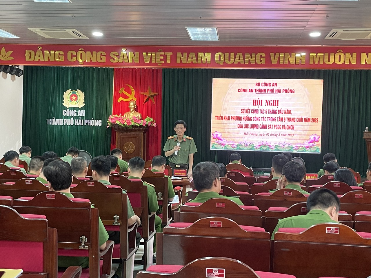 Sơ kết công tác PCCC và CNCH 6 tháng đầu năm 2023